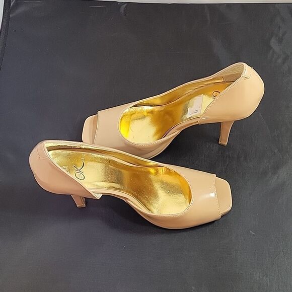 WOMEN"S IT’S OK PEEP TOE D'ORSAY HIGH HEEL STILETTOS PUMP SHOES - Picture 7 of 13